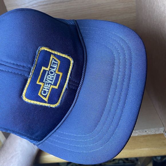 Vintage Chevrolet Chevy Patch Mesh Trucker Snapback Hat Cap - Picture 7 of 11